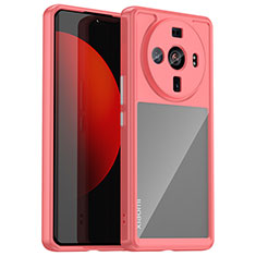 Carcasa Bumper Funda Silicona Transparente M01 para Xiaomi Mi 12 Ultra 5G Rojo