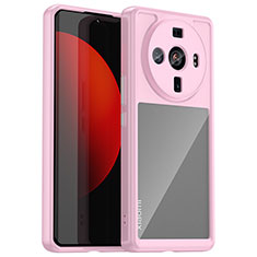 Carcasa Bumper Funda Silicona Transparente M01 para Xiaomi Mi 12 Ultra 5G Rosa