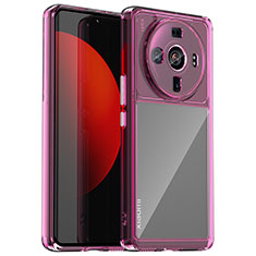 Carcasa Bumper Funda Silicona Transparente M01 para Xiaomi Mi 12S Ultra 5G Morado