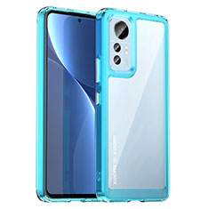 Carcasa Bumper Funda Silicona Transparente M06 para Xiaomi Mi 12 Lite 5G Azul Cielo