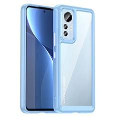 Carcasa Bumper Funda Silicona Transparente M06 para Xiaomi Mi 12S Pro 5G Azul