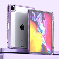 Carcasa Bumper Funda Silicona Transparente P01 para Apple iPad Pro 11 (2020) Morado