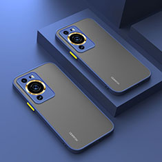 Carcasa Bumper Funda Silicona Transparente P01 para Huawei P60 Azul