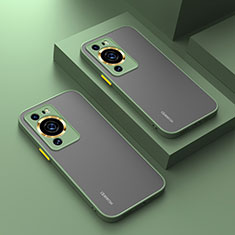 Carcasa Bumper Funda Silicona Transparente P01 para Huawei P60 Ejercito Verde