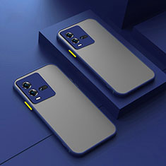 Carcasa Bumper Funda Silicona Transparente P01 para Vivo iQOO 10 5G Azul