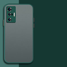 Carcasa Bumper Funda Silicona Transparente P01 para Vivo X70 5G Verde Noche