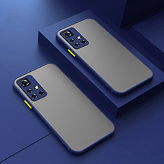 Carcasa Bumper Funda Silicona Transparente P01 para Xiaomi Redmi Note 11S 5G Azul