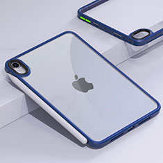 Carcasa Bumper Funda Silicona Transparente para Apple iPad Mini 6 Azul