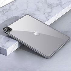 Carcasa Bumper Funda Silicona Transparente para Apple iPad Pro 11 (2020) Gris Oscuro