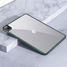Carcasa Bumper Funda Silicona Transparente para Apple iPad Pro 12.9 (2021) Verde