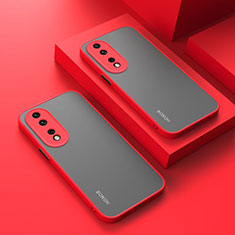 Carcasa Bumper Funda Silicona Transparente para Huawei Honor 90 5G Rojo