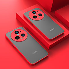 Carcasa Bumper Funda Silicona Transparente para Huawei Honor Magic5 Pro 5G Rojo