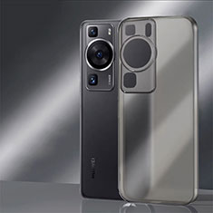 Carcasa Bumper Funda Silicona Transparente para Huawei P60 Gris Oscuro