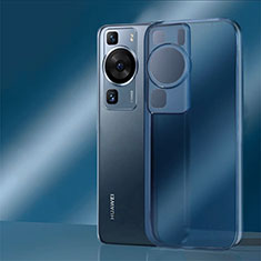 Carcasa Bumper Funda Silicona Transparente para Huawei P60 Pro Azul