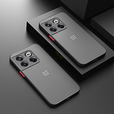 Carcasa Bumper Funda Silicona Transparente para OnePlus 12 5G Negro