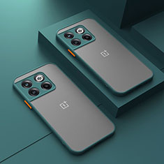 Carcasa Bumper Funda Silicona Transparente para OnePlus 12 5G Verde
