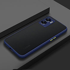 Carcasa Bumper Funda Silicona Transparente para Oppo A56S 5G Azul