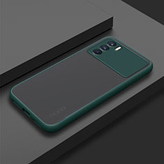 Carcasa Bumper Funda Silicona Transparente para Oppo K9 5G Verde Noche