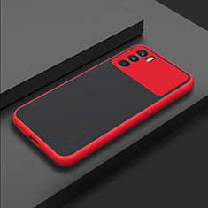 Carcasa Bumper Funda Silicona Transparente para Oppo K9 Pro 5G Rojo