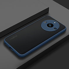 Carcasa Bumper Funda Silicona Transparente para Realme 11 Pro+ Plus 5G Azul