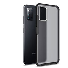 Carcasa Bumper Funda Silicona Transparente para Samsung Galaxy F52 5G Negro