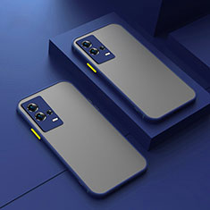 Carcasa Bumper Funda Silicona Transparente para Vivo iQOO 8 Pro 5G Azul