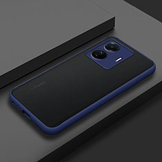 Carcasa Bumper Funda Silicona Transparente para Vivo iQOO Z6 Pro 5G Azul