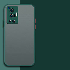 Carcasa Bumper Funda Silicona Transparente para Vivo X70 Pro 5G Verde Noche