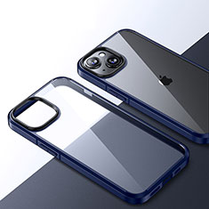Carcasa Bumper Funda Silicona Transparente QC2 para Apple iPhone 14 Plus Azul