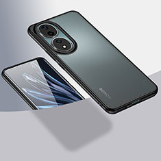 Carcasa Bumper Funda Silicona Transparente W01L para Huawei Honor 90 5G Negro