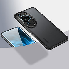 Carcasa Bumper Funda Silicona Transparente W01L para Huawei P60 Art Negro