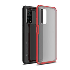 Carcasa Bumper Funda Silicona Transparente WL1 para Xiaomi Mi 10T 5G Rojo