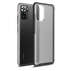 Carcasa Bumper Funda Silicona Transparente WL1 para Xiaomi Redmi Note 10 4G Negro