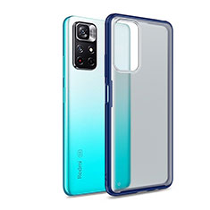 Carcasa Bumper Funda Silicona Transparente WL1 para Xiaomi Redmi Note 11T 5G Azul