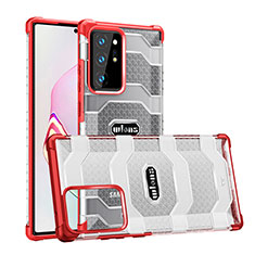 Carcasa Bumper Funda Silicona Transparente WL2 para Samsung Galaxy Note 20 Ultra 5G Rojo