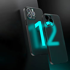 Carcasa Bumper Funda Silicona Transparente WT1 para Apple iPhone 12 Pro Max Negro