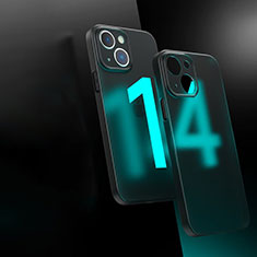 Carcasa Bumper Funda Silicona Transparente WT1 para Apple iPhone 14 Plus Negro