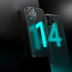 Carcasa Bumper Funda Silicona Transparente WT1 para Apple iPhone 14 Pro Max Negro