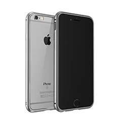 Carcasa Bumper Lujo Marco de Aluminio para Apple iPhone 6S Plus Gris