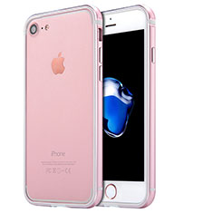Carcasa Bumper Lujo Marco de Aluminio para Apple iPhone SE (2020) Oro Rosa