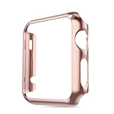 Carcasa Bumper Lujo Marco de Aluminio para Apple iWatch 42mm Rosa