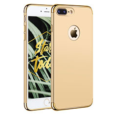 Carcasa Bumper Lujo Marco de Metal y Plastico F05 para Apple iPhone 7 Plus Oro