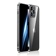 Carcasa Bumper Lujo Marco de Metal y Plastico Funda JB2 para Apple iPhone 13 Pro Negro