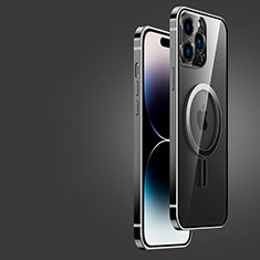 Carcasa Bumper Lujo Marco de Metal y Plastico Funda JB2 para Apple iPhone 14 Pro Max Negro
