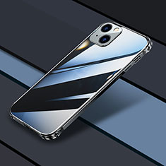 Carcasa Bumper Lujo Marco de Metal y Plastico Funda JL3 para Apple iPhone 13 Negro