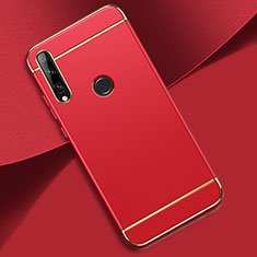 Carcasa Bumper Lujo Marco de Metal y Plastico Funda M01 para Huawei Enjoy 10 Plus Rojo