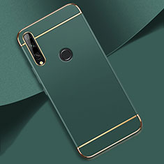 Carcasa Bumper Lujo Marco de Metal y Plastico Funda M01 para Huawei Enjoy 10 Plus Verde