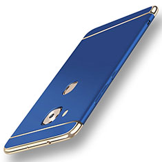 Carcasa Bumper Lujo Marco de Metal y Plastico Funda M01 para Huawei G7 Plus Azul