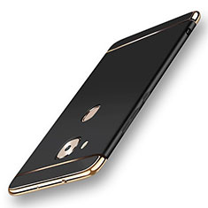 Carcasa Bumper Lujo Marco de Metal y Plastico Funda M01 para Huawei G7 Plus Negro