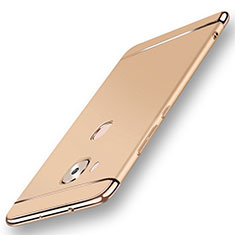 Carcasa Bumper Lujo Marco de Metal y Plastico Funda M01 para Huawei G7 Plus Oro